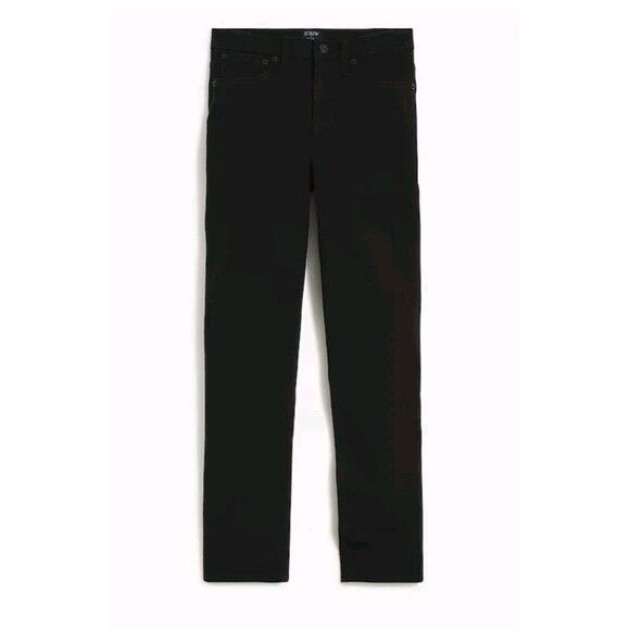 J. Crew Tall Essential Straight Jean In All Day Stretch Black BT023 T29 NWT - Picture 2 of 12
